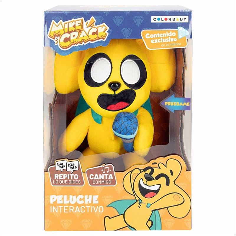 Peluche sonore Mikecrack Jaune 29 cm - Image 1