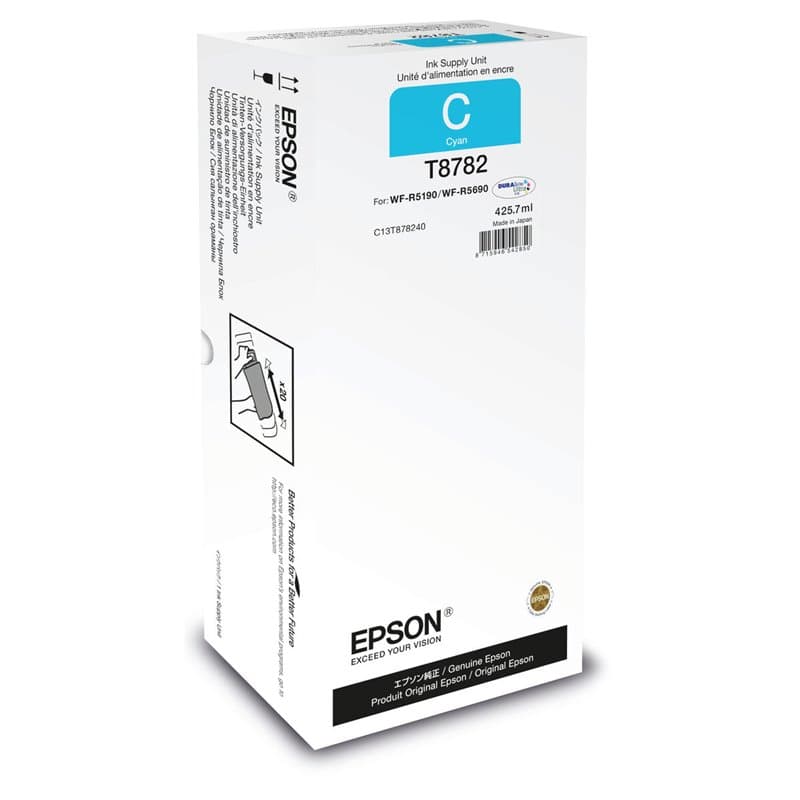 Cartouche d'encre originale Epson C13T878240 Cyan - Image 1