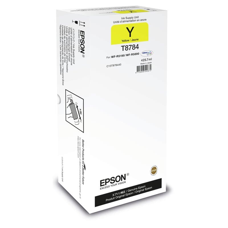 Cartouche d'encre originale Epson C13T878440 Jaune - Image 1