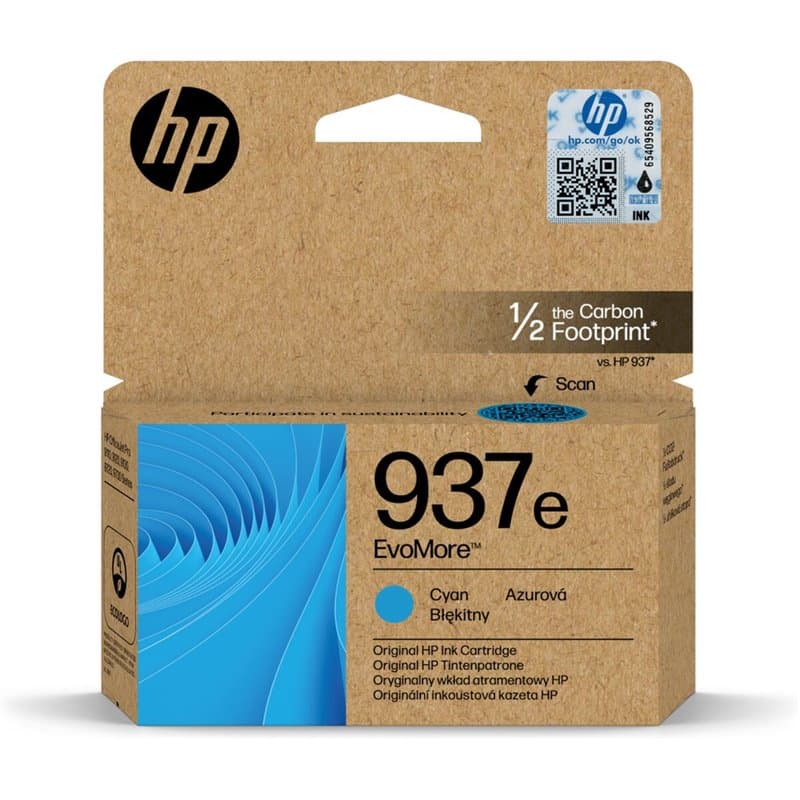HP 937e Cartouche dencre authentique Cyan EvoMore - Image 1