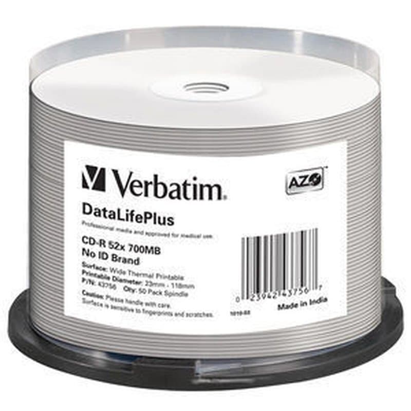 Verbatim CD-R 52x DataLifePlus 700 Mo 50 pièce(s) - Image 1