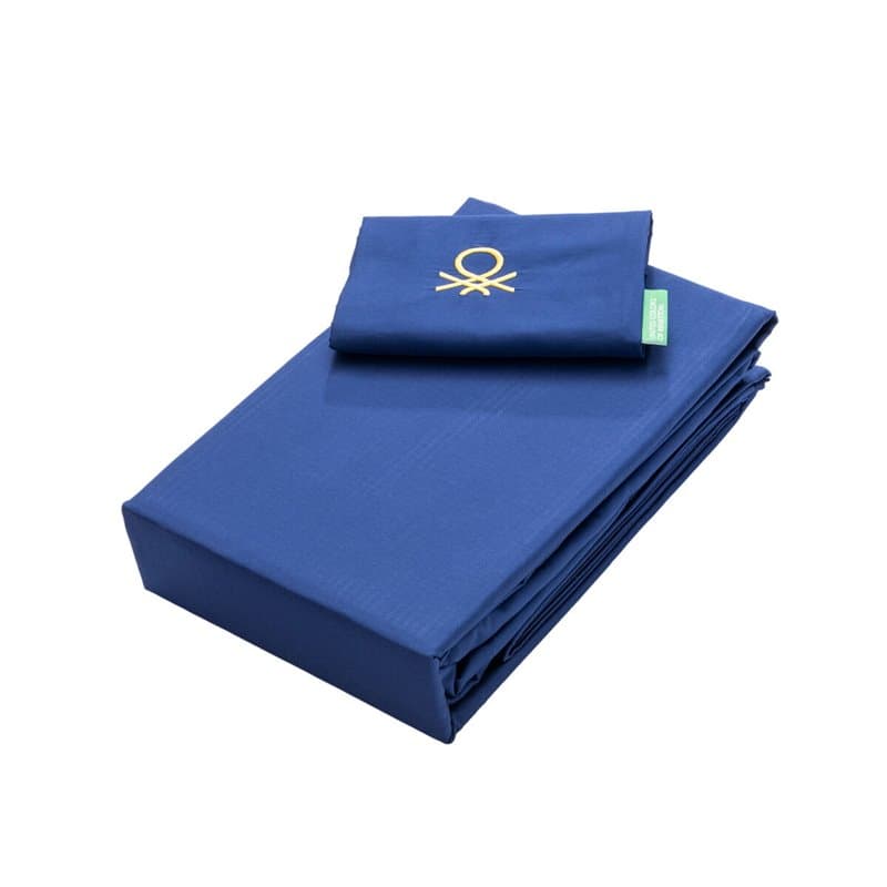 Jeu de draps Benetton Bleu Individuel 3 Pièces - Image 1