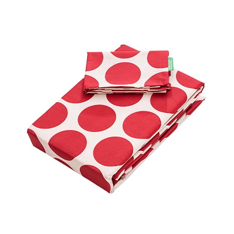 Jeu de draps Benetton Rouge 3 Pièces - Image 1