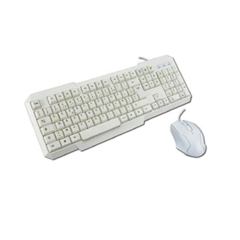 MCL ACK-2012/B clavier USB AZERTY Français Blanc - Image 1