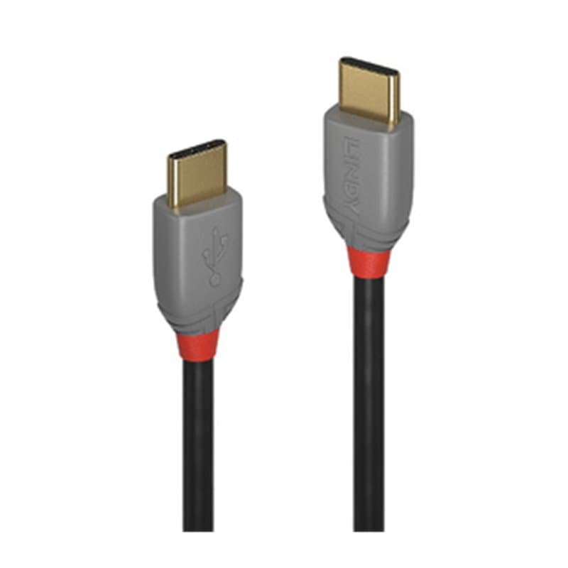 Lindy 36870 câble USB 0,5 m USB 2.0 USB C Noir, Gris - Image 1