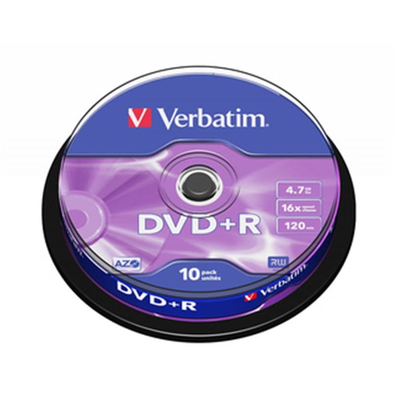 Verbatim DVD+R Matt Silver 4,7 Go 10 pièce(s) - Image 1