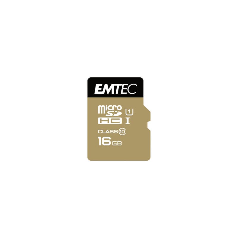 Emtec microSDHC 16GB Class10 Gold+ mémoire flash - Image 1