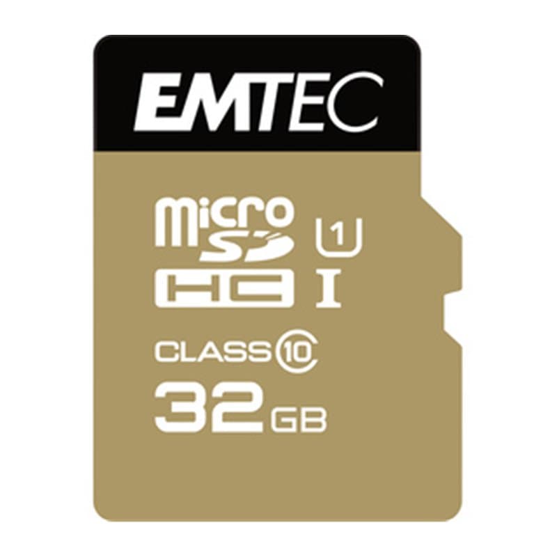 Emtec microSDHC 32GB Class10 Gold+ mémoire flash - Image 1
