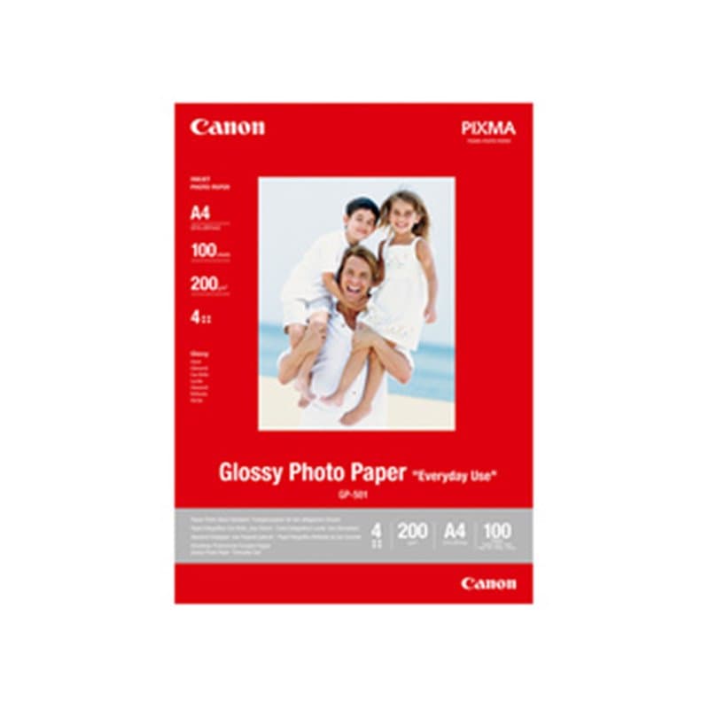 Canon Papier photo brillant A4 GP-501 - 100 feuilles - Image 1