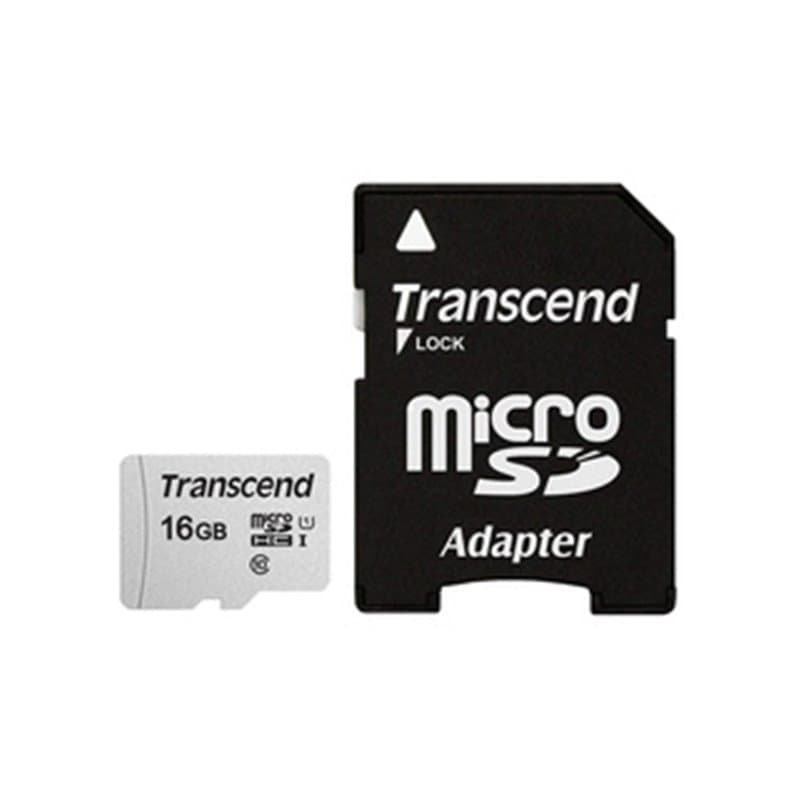 Transcend microSDHC 300S 16GB 16 Go NAND Classe 10 - Image 1