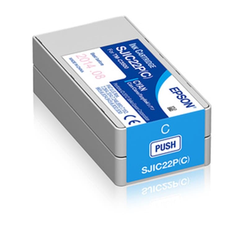 Epson SJIC22P(C): Ink cartridge for ColorWorks C3500 (Cyan) - Image 1