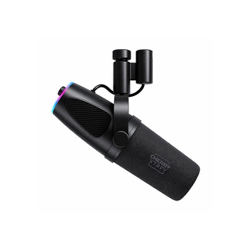 CHERRY NGALE X Noir Microphone pour podcast - Image 1