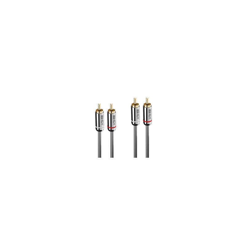 Lindy 35346 câble audio 2 m 2 x RCA Anthracite - Image 1