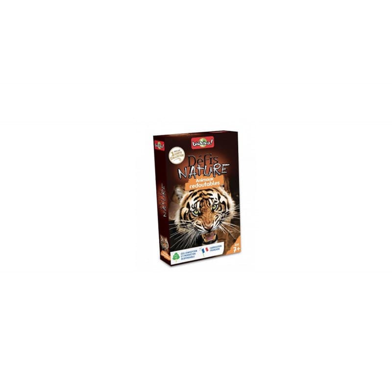 Jeu de cartes Bioviva Défis Nature Animaux Redoutables - Image 1