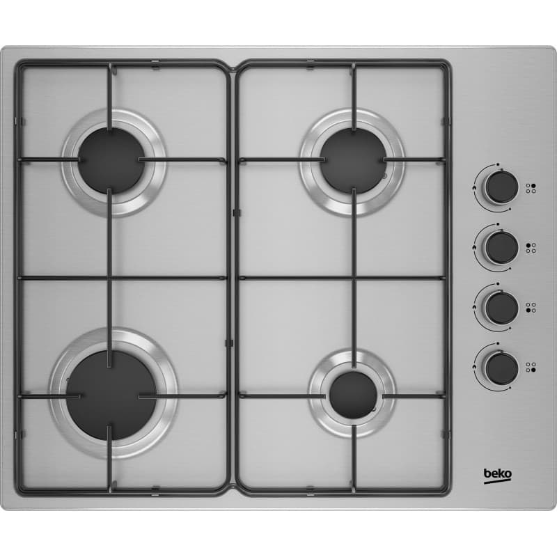 BEKO Table de cuisson gaz BEKO HIGG64123SX - Image 1