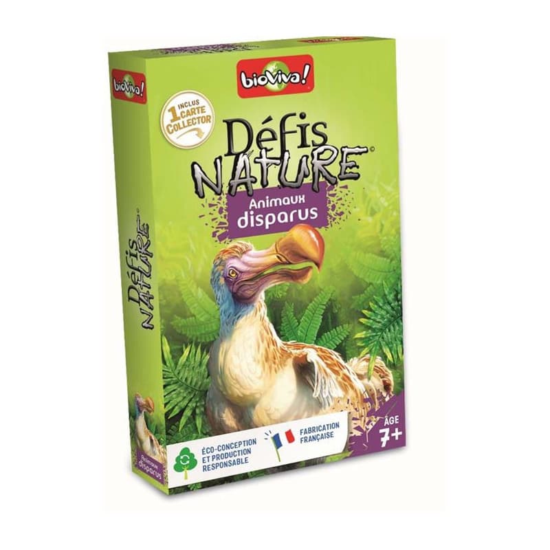 Jeu de cartes Bioviva Défis Nature Animaux disparus - Image 1
