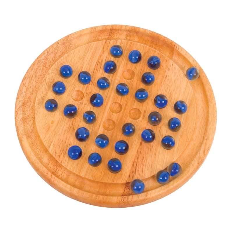 BIGJIGS Wooden Solitaire Game - Image 1