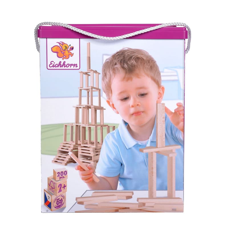 Eichhorn Wooden Building Boards, 200 pcs. - Image 1