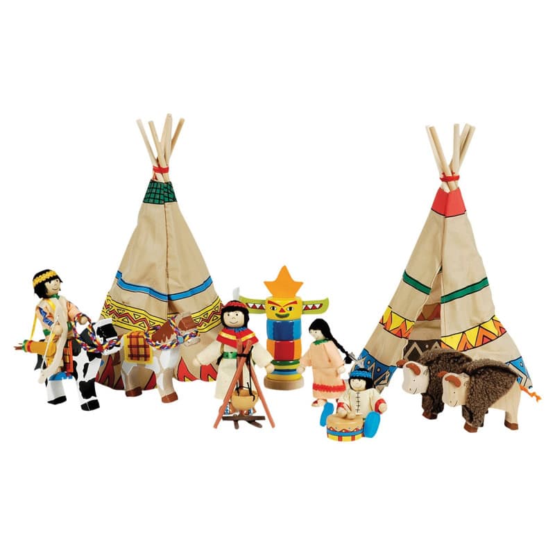 GOKI Indians camp, 14 pieces - Image 1