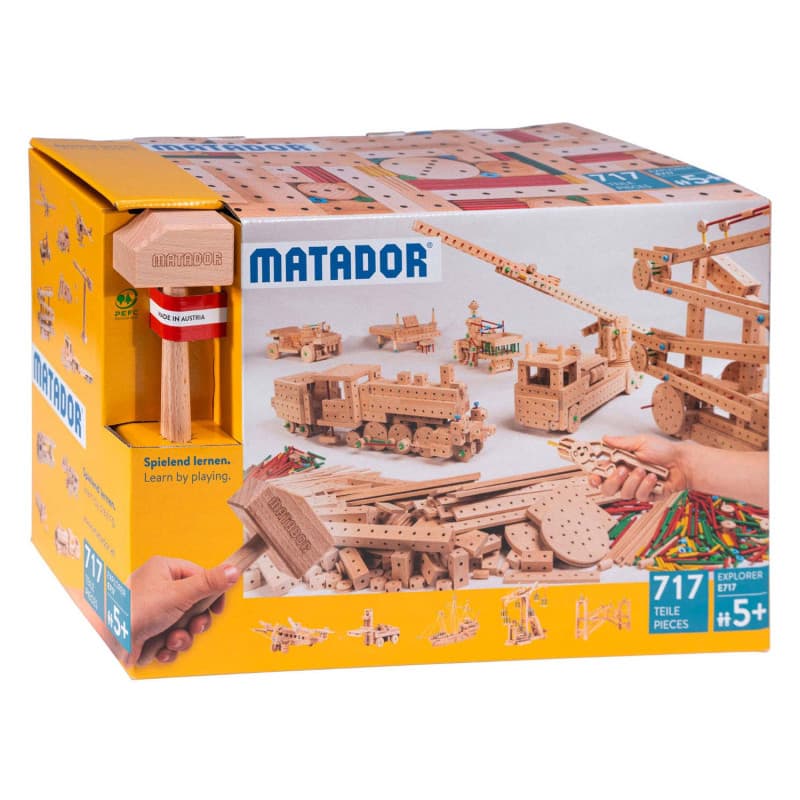 Matador Explorer E717 Construction set Wood, 717 pcs. - Image 1