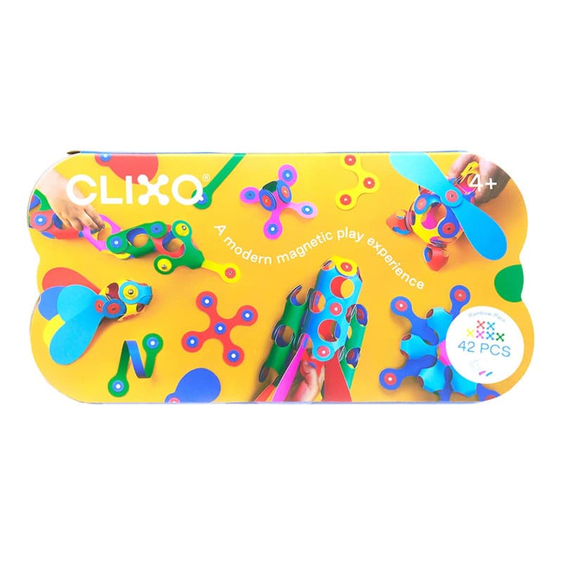 Clixo Magnetic Building Toys Rainbow Pack, 42pcs. 201008 - Image 1
