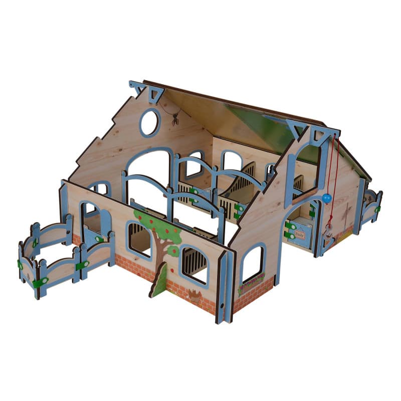 Eichhorn Wooden Horse Stable, 30 pcs. 100004322 - Image 1