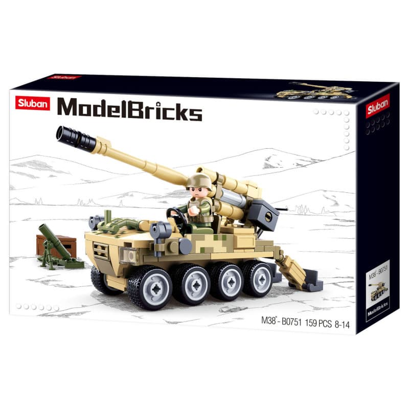 Sluban 8x8 Mobile Cannon - Image 1