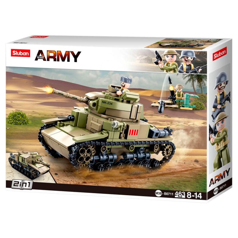 Sluban WWII - Italian Tank 2in1 - Image 1