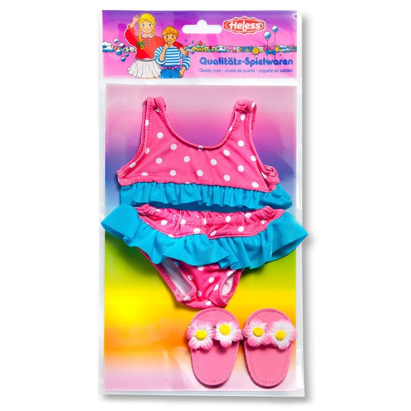 HELESS Dolls bikini with slippers, 35-45 cm - Image 1