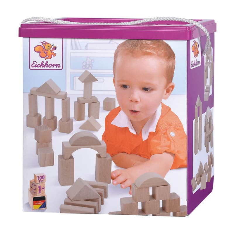 Eichhorn Wooden Blocks, 100 pcs. - Image 1