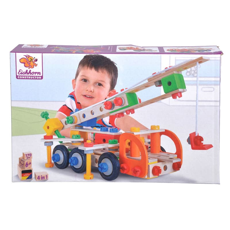 Eichhorn Constructor 4in1 Crane truck, 170 pcs. - Image 1