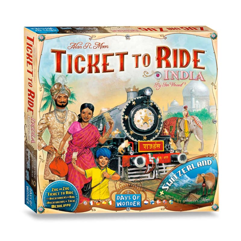 ASMODEE Ticket to Ride India Board Game - Image 1