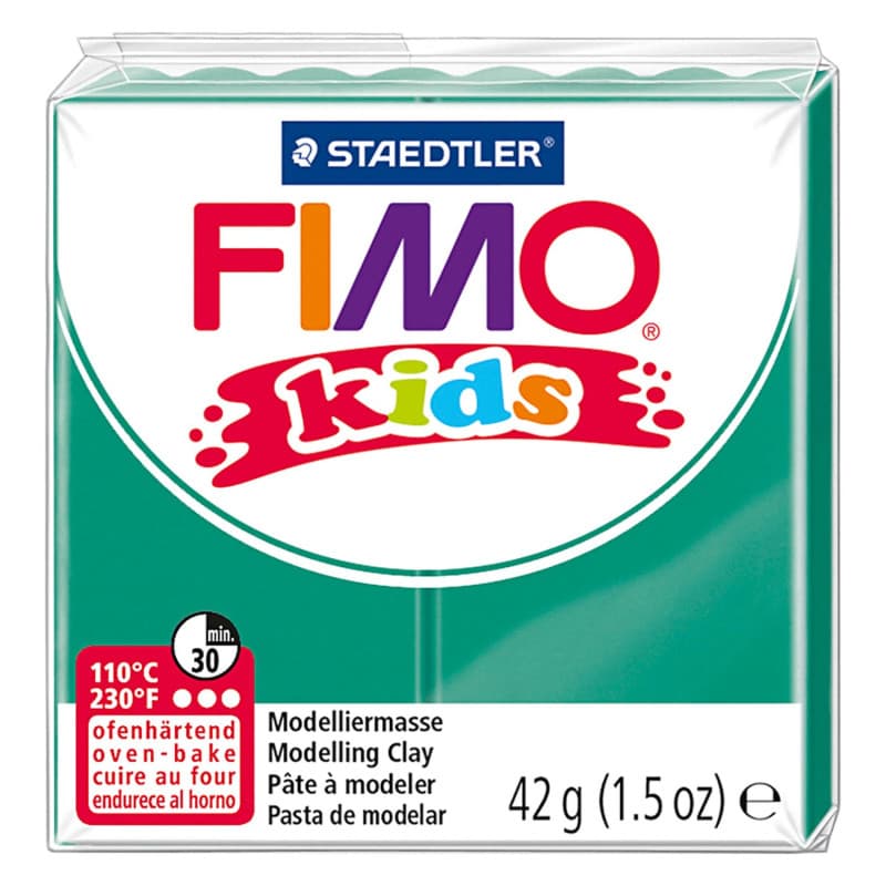 Fimo - FIMO Kids Modeling Clay Green, 42gr 78529 - Image 1