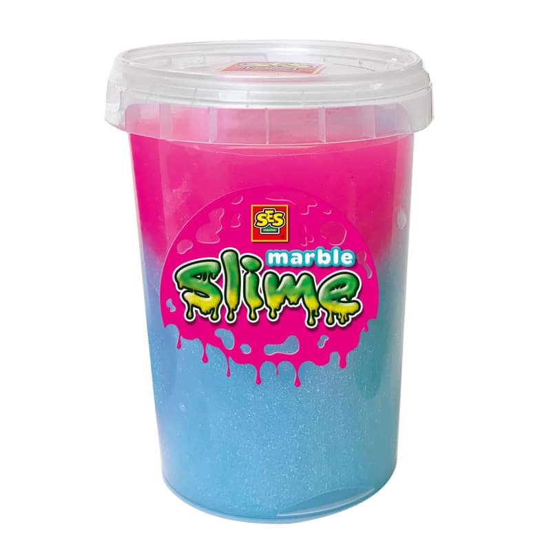 SES Creative Slime marbré - Bleu et rose 200 g - Image 1