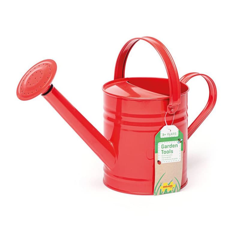 Bigjigs - Red Metal Watering Can BJ294 - Image 1