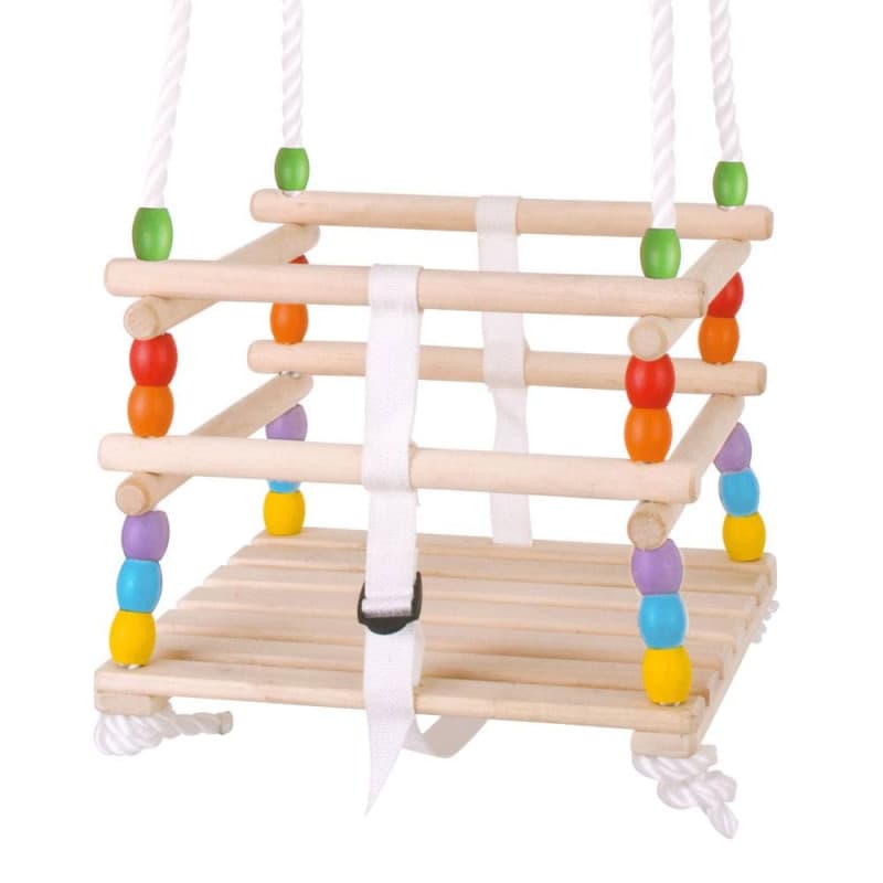 BIGJIGS Wooden toddler swing - Image 1