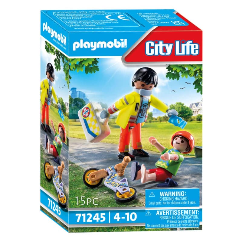 Playmobil City Life 71245 Secouriste avec blessé - Image 1