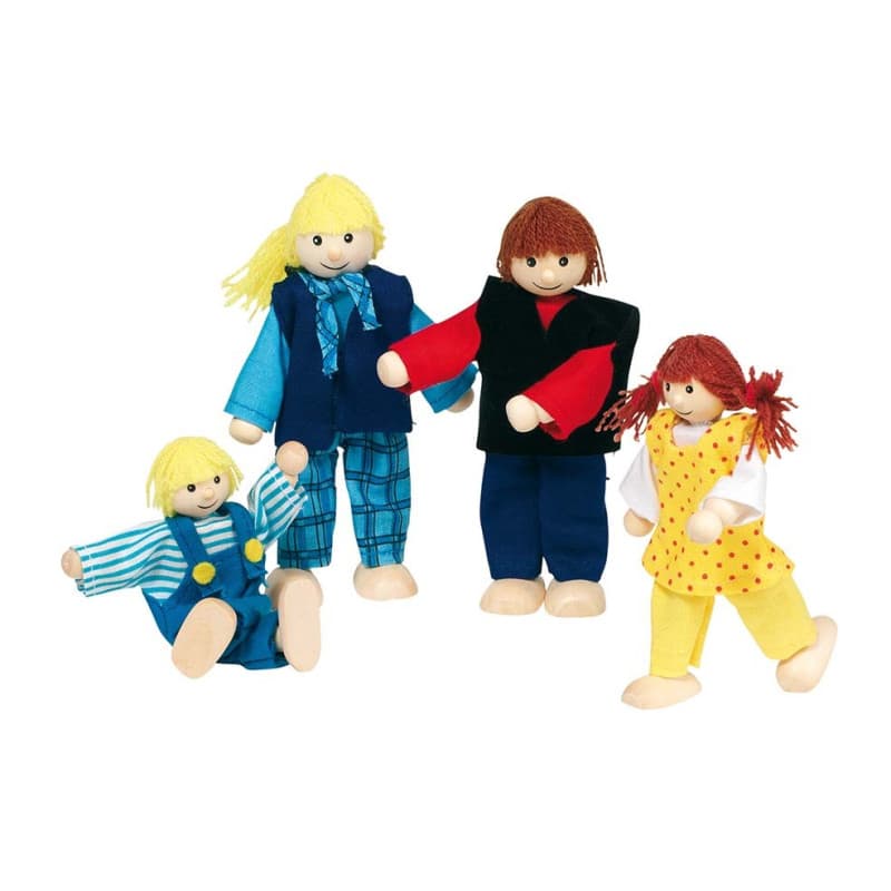 GOKI Poupées articulées Famille moderne - Image 1