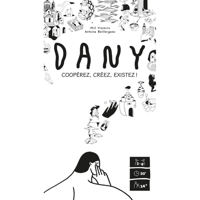 Jeu dambiance Grrre Games Dany Blanc et Noir - Image 1
