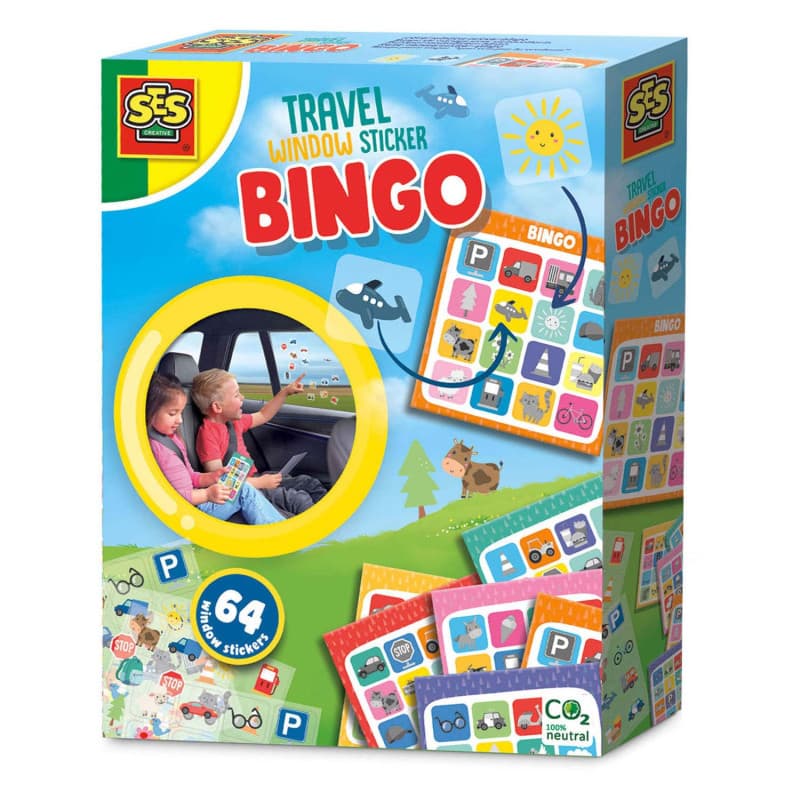 SES Creative Bingo de voyage avec autocollants - Image 1