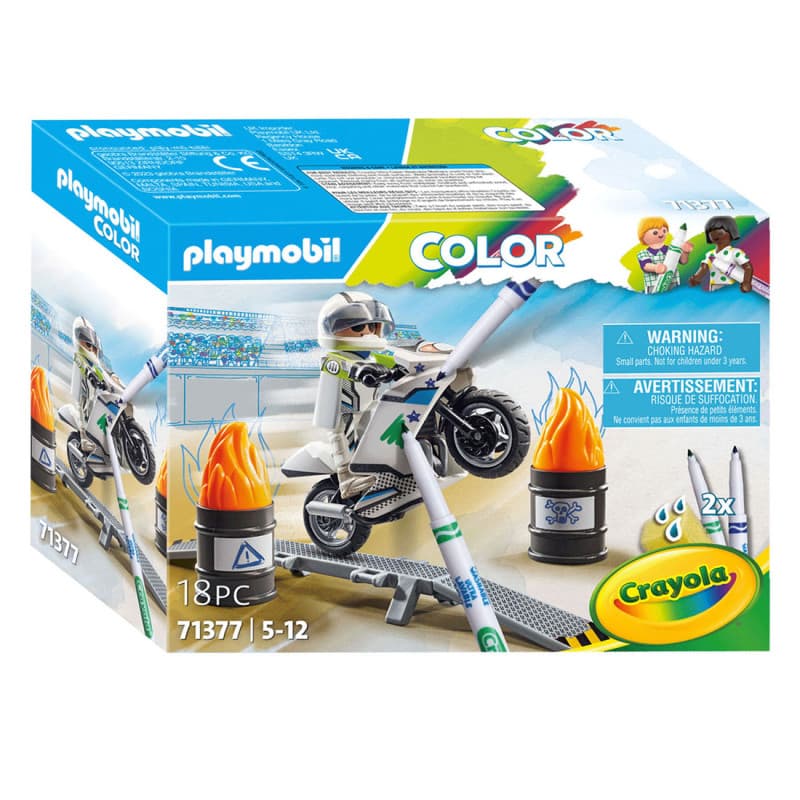 Playmobil Color Motorcross Motorcycle - 71377 71377 - Image 1