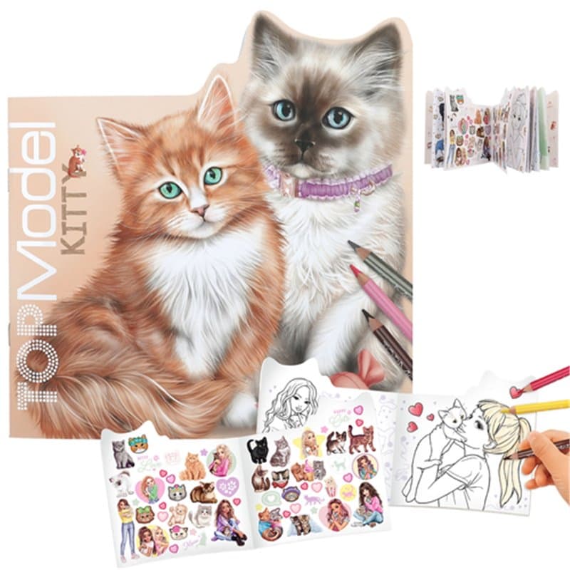 Livre de coloriage- Top Model Kitty - Image 1