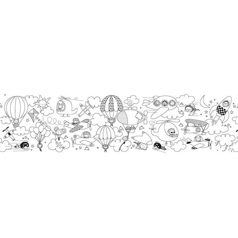 coloriage Globe trotter Adhésif de 4 mètres - Image 1
