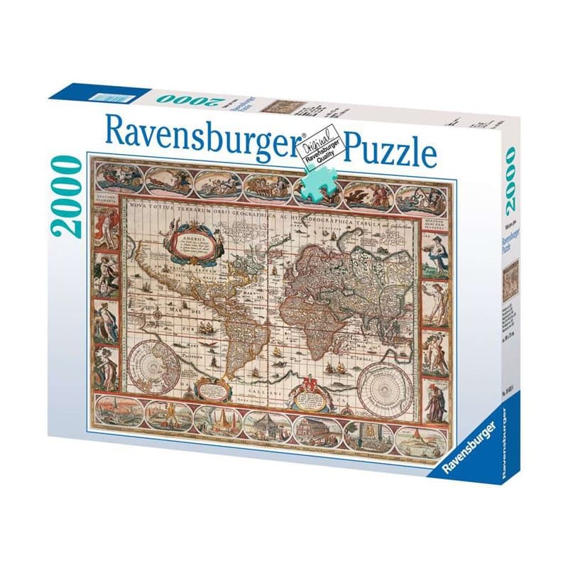 2000 Pcs Mappemonde 1650 Carte - Image 1