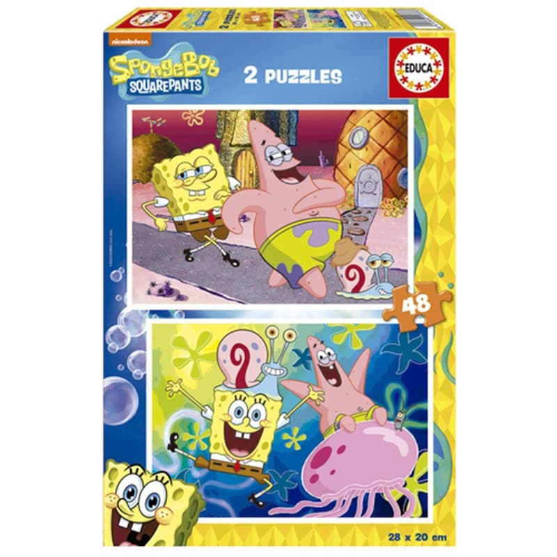 Puzzle 48 pieces x2 Bob Leponge - Image 1