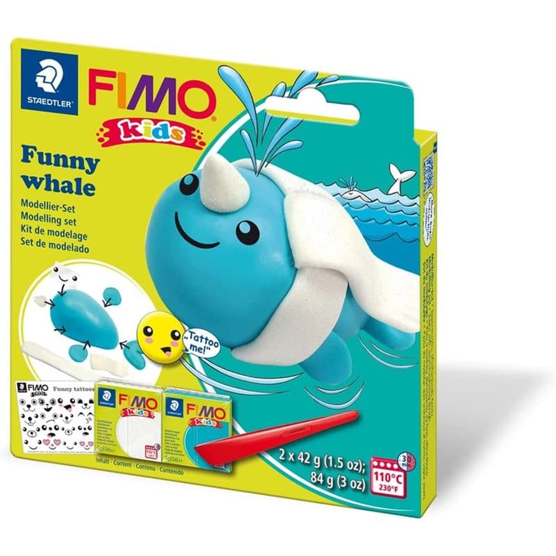 Kit Fimo Kids Funny Whale - baleine - Image 1