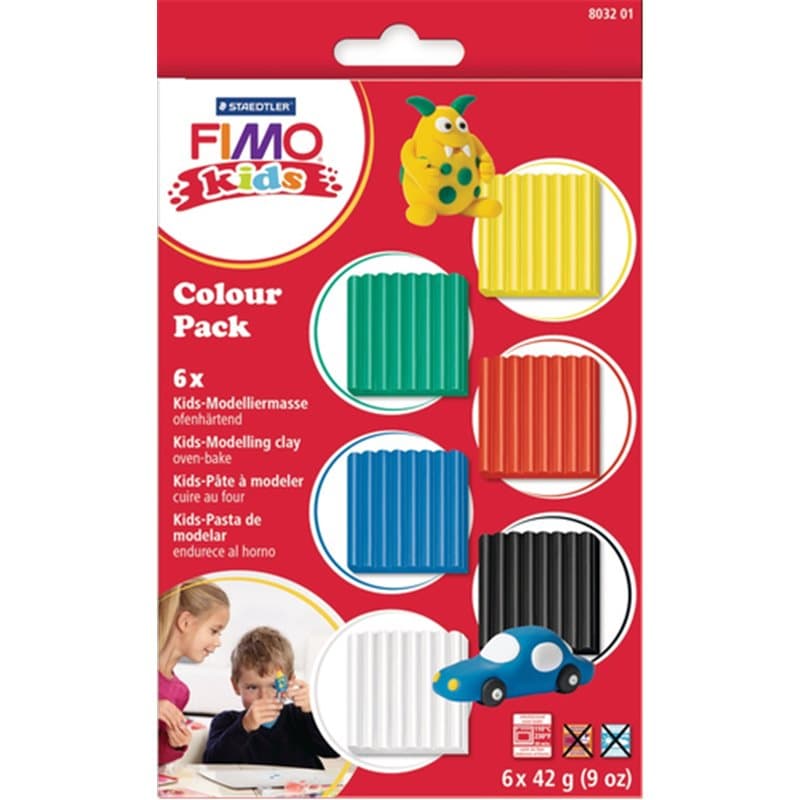 Fimo Kids 6 Pains de couleur - Image 1