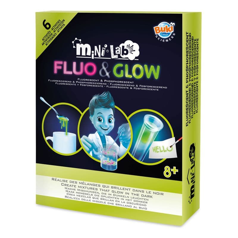 Mini lab fluo & glow - Coffret 6 experiences - Image 1