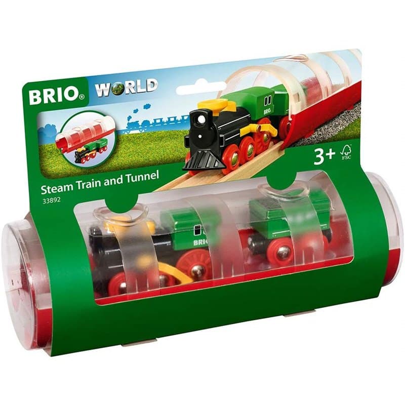 Brio 33892 Train a vapeur et tunnel - Image 1