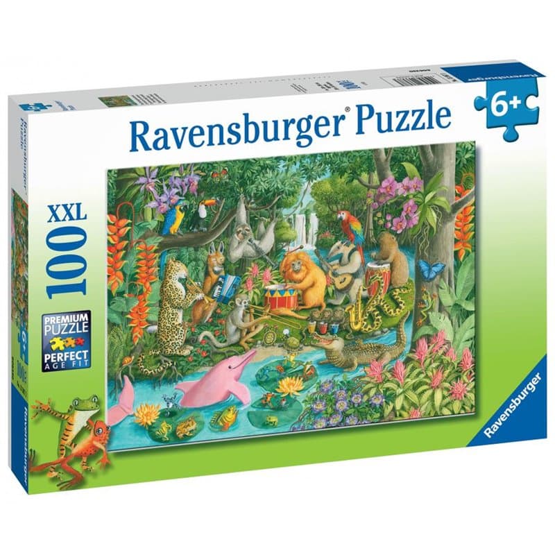 Puzzle 100 p xxl - l'orchestre des animaux - Image 1